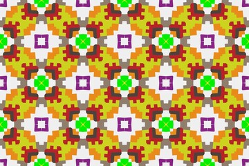 Abstract ethnic rug ornamental seamless pattern.Perfect for fashion, textile design, cute themed fabric, on wall paper, wrapping paper and home decor. Geometric pattern.