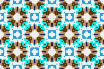 Fototapeta premium Abstract ethnic rug ornamental seamless pattern.Perfect for fashion, textile design, cute themed fabric, on wall paper, wrapping paper and home decor. Geometric pattern.
