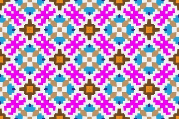Abstract ethnic rug ornamental seamless pattern.Perfect for fashion, textile design, cute themed fabric, on wall paper, wrapping paper and home decor. Geometric pattern.