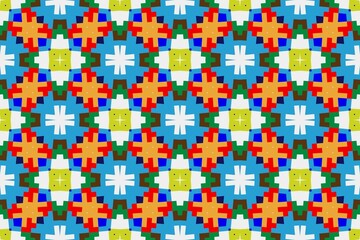 Abstract ethnic rug ornamental seamless pattern.Perfect for fashion, textile design, cute themed fabric, on wall paper, wrapping paper and home decor. Geometric pattern.