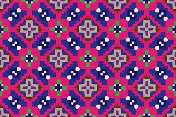 Abstract ethnic rug ornamental seamless pattern.Perfect for fashion, textile design, cute themed fabric, on wall paper, wrapping paper and home decor. Geometric pattern.