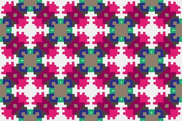 Abstract ethnic rug ornamental seamless pattern.Perfect for fashion, textile design, cute themed fabric, on wall paper, wrapping paper and home decor. Geometric pattern.