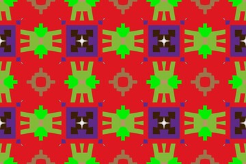 Obraz premium Abstract ethnic rug ornamental seamless pattern.Perfect for fashion, textile design, cute themed fabric, on wall paper, wrapping paper and home decor. Geometric pattern.