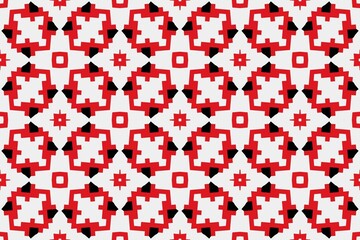 Fototapeta premium Abstract ethnic rug ornamental seamless pattern.Perfect for fashion, textile design, cute themed fabric, on wall paper, wrapping paper and home decor. Geometric pattern.