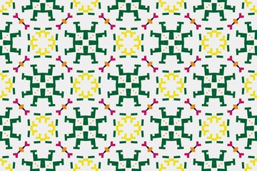 Fototapeta premium Abstract ethnic rug ornamental seamless pattern.Perfect for fashion, textile design, cute themed fabric, on wall paper, wrapping paper and home decor. Geometric pattern.