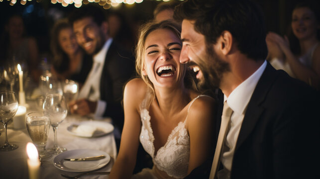 imagen de una boda y la novia pasándolo genial con o sin invitados