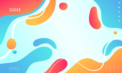 Colorful abstract fluid modern background