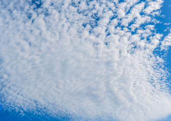 amazing blue sky with colorful cloud on sunset or sunrise, nature weather wallaper baclground