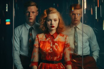 Obraz premium Family Portraits - Generative AI