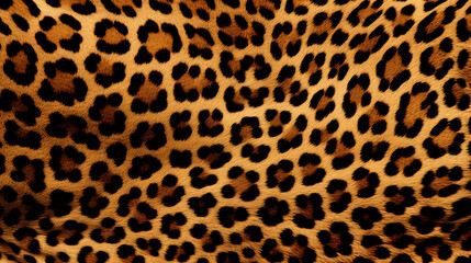 Fototapeta premium The pattern replicate the intricate and striking design of a leopard's coat created with Generative Ai