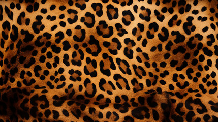 The pattern replicate the intricate and striking design of a leopard's coat created with Generative Ai