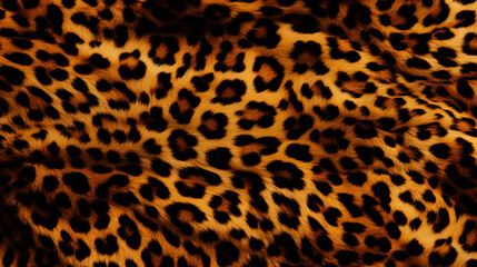 The pattern replicate the intricate and striking design of a leopard's coat created with Generative Ai