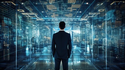 Fototapeta premium Explore the transformative impact of emerging technologies on modern business processe