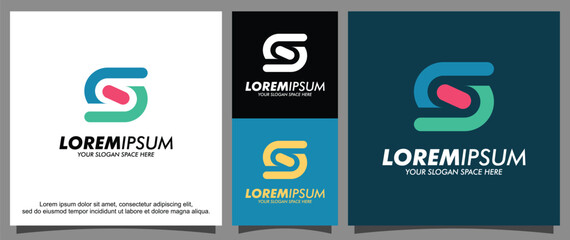 Modify the letter S logo template
