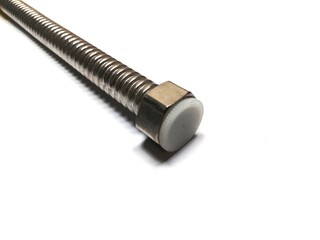 water heater hose on white background 