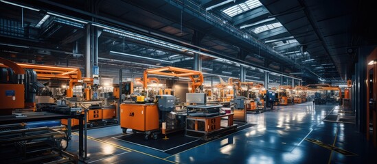 inner warehouse of a metal manufacturing plant