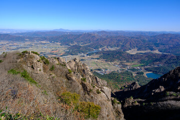Fototapeta na wymiar Scenic view of Mt.Wolchulsan against sky