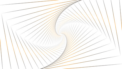 Gold and black gradient lines swirl overlay, transparent background, png