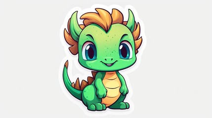 Chibi dragon vectors for illustration. Cute dragon bundle