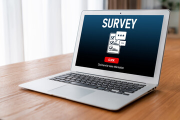 Online survey form for modish digital information collection on the internet network