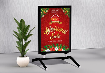 Christmas Sale Poster Template