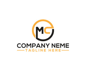 MC logo vector design template