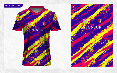 Sport jersey texture pattern for sublimation with vector 3D mockup
