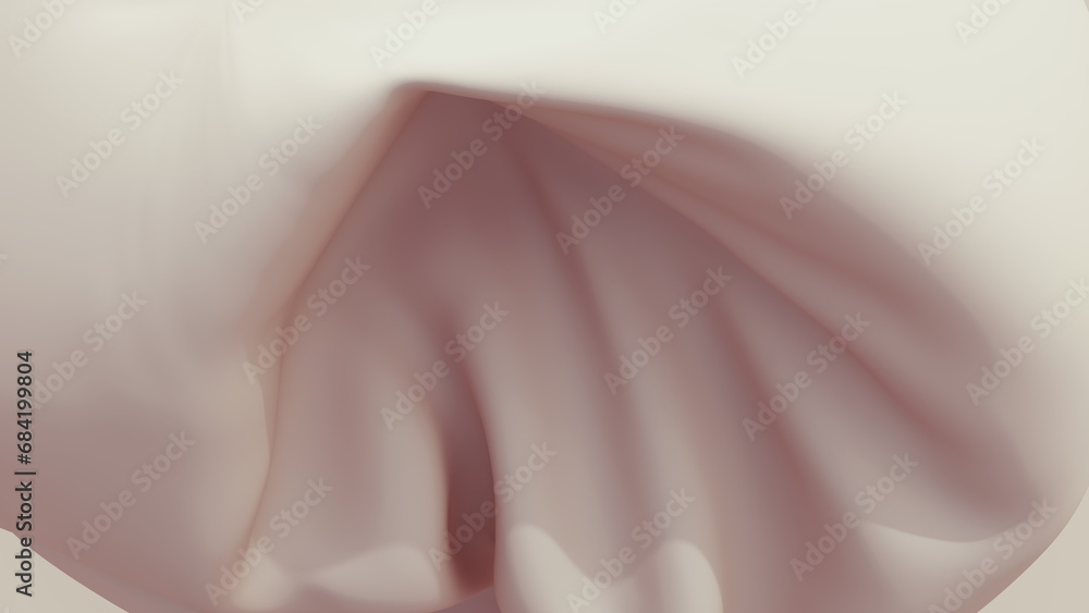 Poster neutral backgrounds abstract soft tones beige brown background curve fold crushed sphere indentation