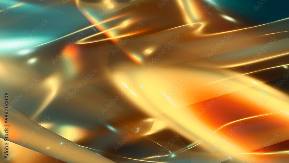 Aufkleber abstract colorful light background with smooth curvy lines in 3d rendering for posters, banners and 