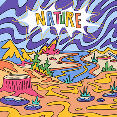 Nature background illustration