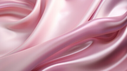 Obraz premium Pink silk texture. Soft waves.