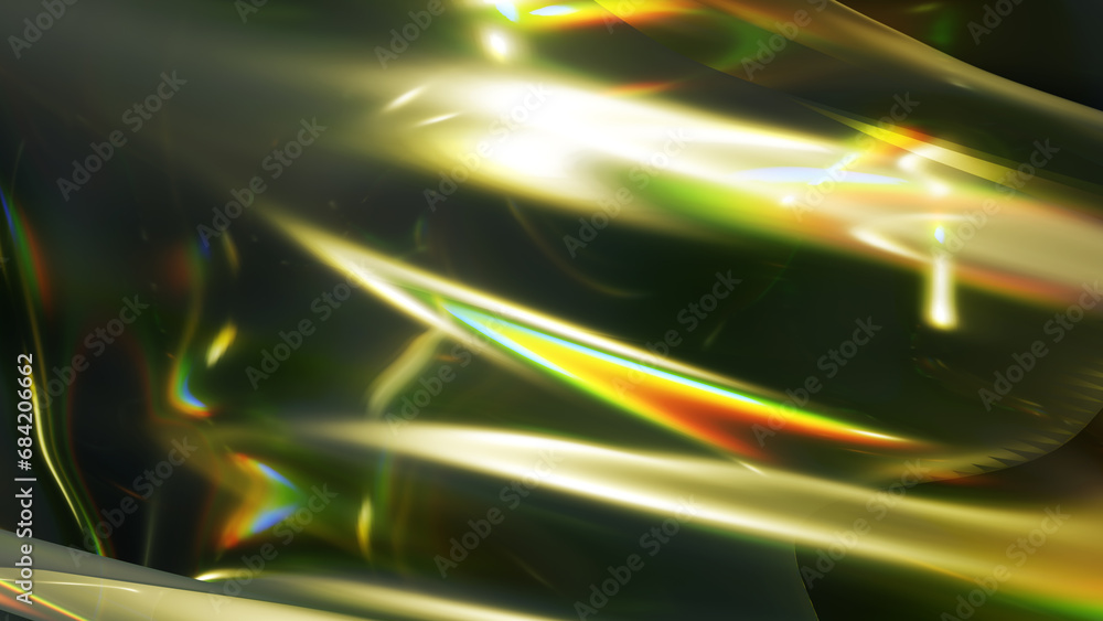 Aufkleber abstract colorful light background with smooth curvy lines in 3d rendering for posters, banners and 