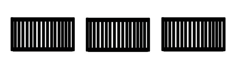 Black realistic metal prison bars isolated on white background. Detailed jail cage, prison iron fence. Criminal background mockup. Creative vector illustration.
