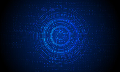 Sci fi futuristic user interface, HUD, Technology abstract background , Vector illustration.	
