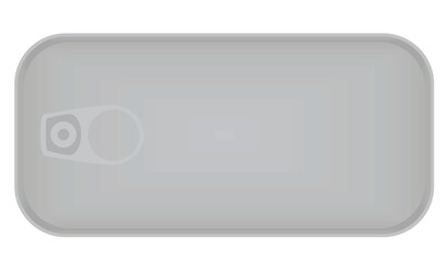 Silver metallic can. vector illustration