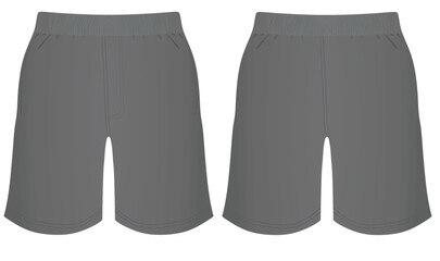 Grey male shorts. vector illustration