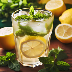 Erfrischende Minz-Zitronen-Limonade