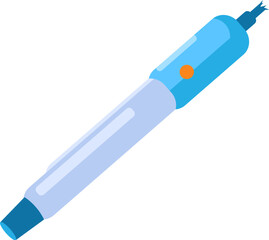 Separation of Curling Hair Iron, electronic home devices. Devices out of use and subject to disposal. Recycling of industrial products. Simple flat vector isolated on white background