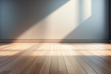 Explore this Luminous Space: Rustic Wooden Flooring Meets Vibrant Sunshine Generative AI