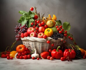 Experience the Vibrancy: Fresh, Nutritious Fruits & Vegetables Up Close! Generative AI