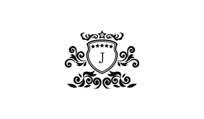 Luxury Anniversary Card Logo J