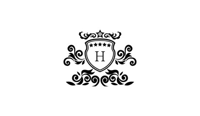 Luxury Anniversary Card Logo H