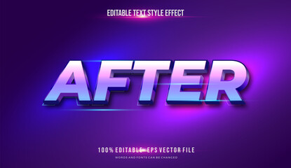 Modern editable text effect vibrant modern color shiny. Text style effect. Editable fonts vector files	