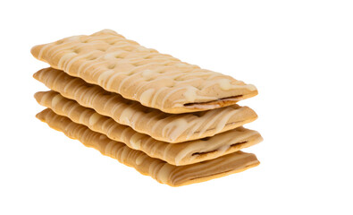 cookies with jam isolated