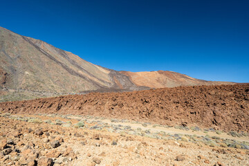 landscape of the Teide volcano