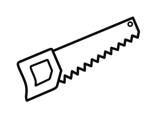 hand saw icon vector with flat design