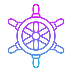 Ship Wheel Icon