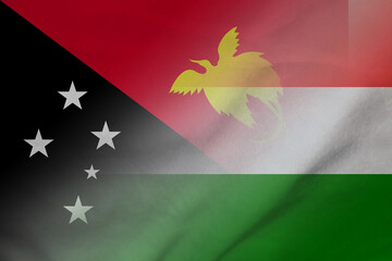 Papua New Guinea and Hungary national flag international negotiation HUN PNG