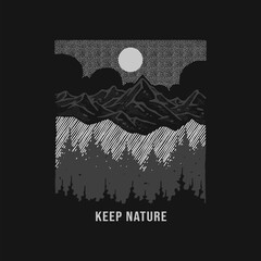 keep nature illustration
