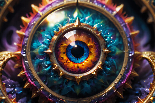Mystical fantasy eye - A concept for mystery and intelligence